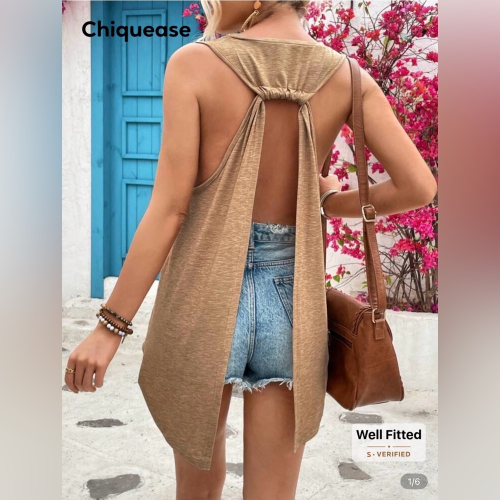 Backless Long Tank - Picture 2 of 5